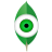 MongoVision logo: eye on leaf